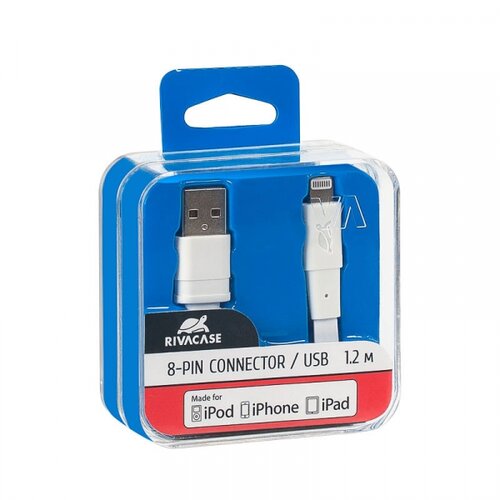 Riva Case podatkovni kabel VA6001 WT12 Lightning 1,2m za iPhone X, iPhone 7, iPhone 6, iPhone SE, iPhone 5 Cene