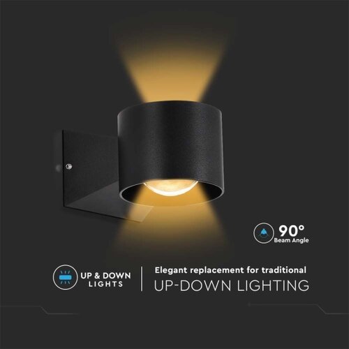  LED spolja&amp;scaron;nje zidno svetlo LED/5W/230V 3000K IP65 crno Slike