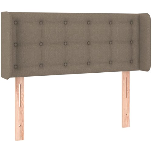 Maison Chic posteljno vzglavje - vzglavna omarica - nočna omarica z u&amp;scaron;esi taupe 83x16x78/88 cm blago, (21712222) Slike