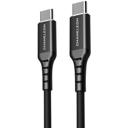 Chameleon USB-C na USB-C kabel, 3.1. 65W (2m) - podatkovni in polnilni kabel - najlon, črn Cene