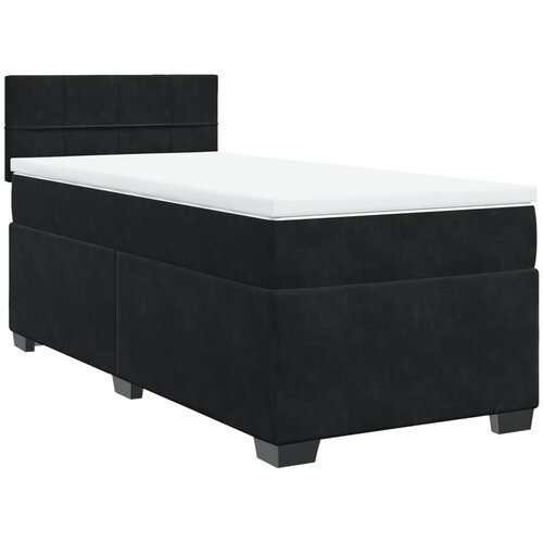 Box spring krevet s madracem crni 80 x 200 cm bar&amp;scaron;unasti Slike