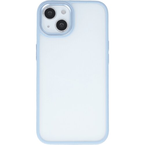 Satin silikonski ovitek za Samsung Galaxy S21 FE G990 - prozorno moder Slike
