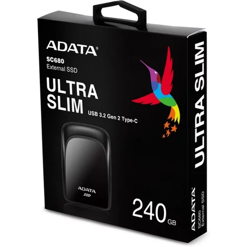Adata zunanji SSD disk SC680 240GB Ultra slim, ASC680-240GU3