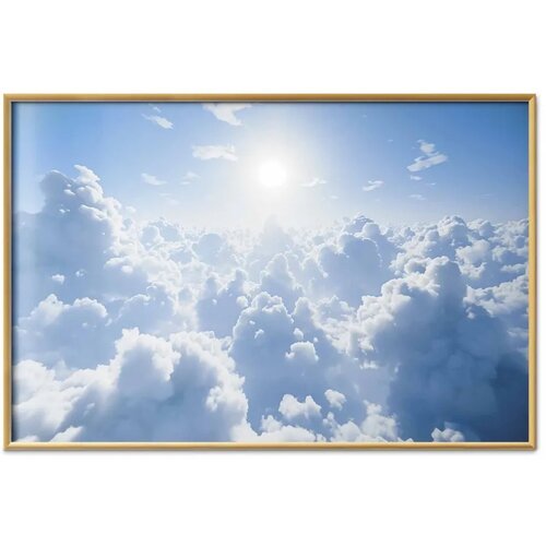  Plakat Heavenly Peace: Warm Sun Rays 60x40 Zlatni okvir Cene