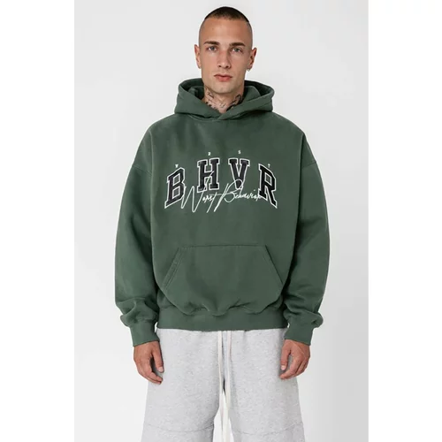 Madmext Men's Dark Green Oversize Sweatshirt 5344