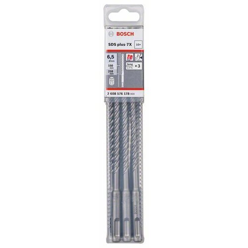 Bosch Hamer burgija SDS plus-7X 2608576178, 6,5 x 150 x 215 mm, 1 komad Cene