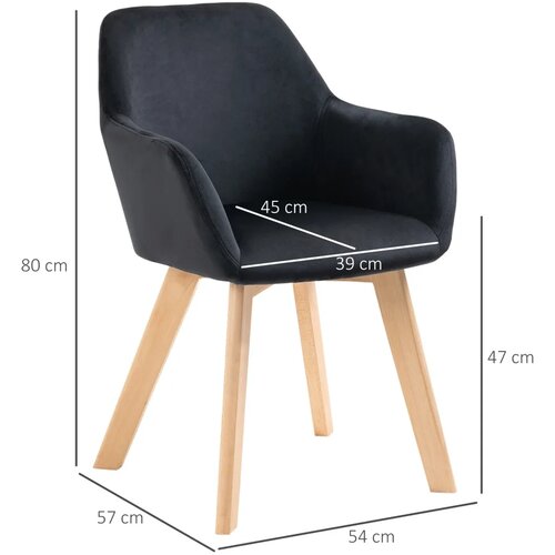  Blagovaonske stolice set od 2 moderni dizajn bar&amp;scaron;unasti izgled kaučukovo drvo 54x57x80 cm crna Slike