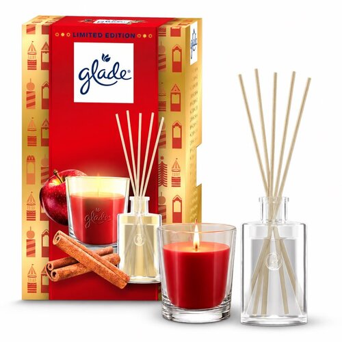 Glade ONE Twinkling Apple &amp;amp; Cinnamon božićni poklon set Slike