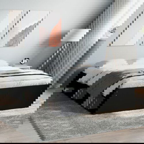 vidaXL Okvir za krevet crni 120x190 cm mali bračni Cijene
