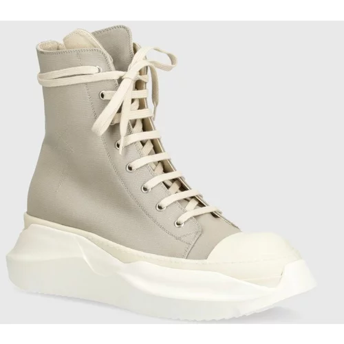 Rick Owens Tenisice Woven Shoes Abstract Sneak za muškarce, boja: siva, DU01D1840.CBEM9.8811