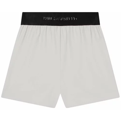 Karl Lagerfeld Dječje kratke hlače boja: bež, glatki materijal