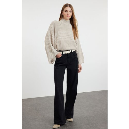 Trendyol stone basic hair knitted knitwear sweater Slike