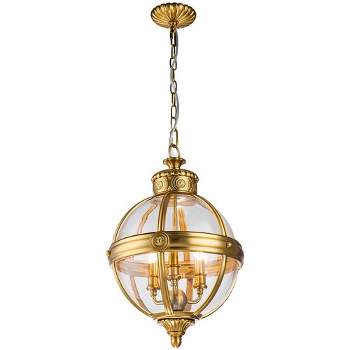 Elstead Lighting Feiss FE-ADAMS-3P-BB - Luster na lancu ADAMS 3xE14/60W/230V zlatna Cene