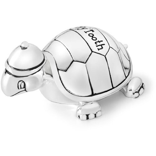 Zilverstad Metalna kutijica za prvi mliječni zub u srebrnoj boji ø 8x3 cm Turtle – Cijene