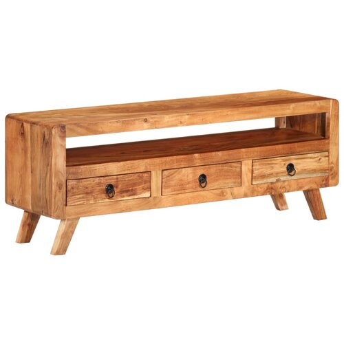 The Living Store TV omarica 110x30x40 cm trden akacijev les - TV Omarica, (21375741) Slike