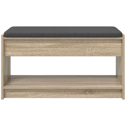  Klupa za hodnik s jastukom Sonoma hrast 83 x 38 x 45 cm - sonoma hrast 83 cm Slike