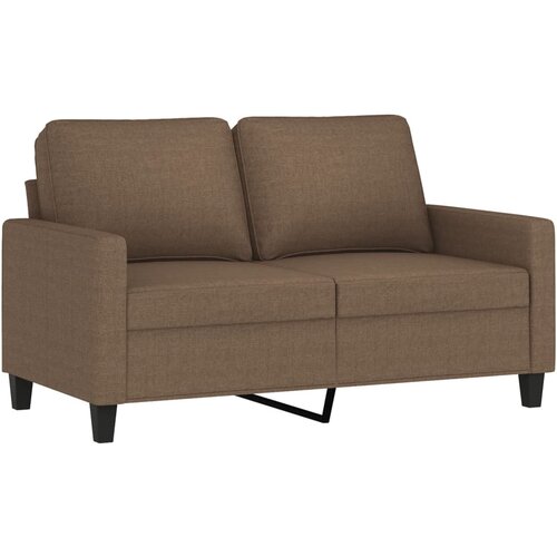  2-dijelni set sofa s jastucima smeđi od tkanine Slike