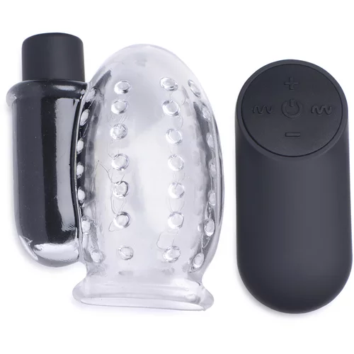 Trinity Vibes 28X Rechargeable Penis Head Teaser with Remote Control