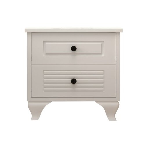 Hanah home noćni ormarić mat bela boja rb 118 Slike