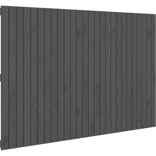 Maison Chic stensko posteljno vzglavje - vzglavna omarica - nočna omarica sivo 166x3x110 cm trdna borovina, (21706726) Cene