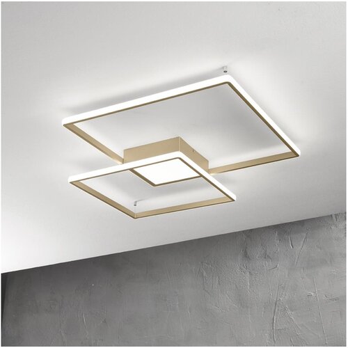  Ondaluce - LED prigu&scaron;iva stropna svetiljka DOWEL LED/46W/230V 55x55 cm zlatna Cene