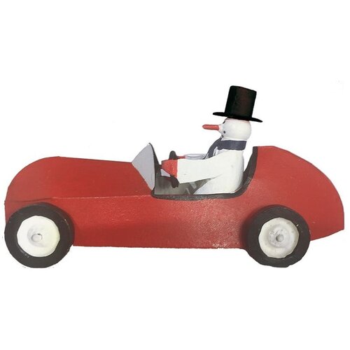 G-Bork božićna figurica Snowman in Sportscar Slike