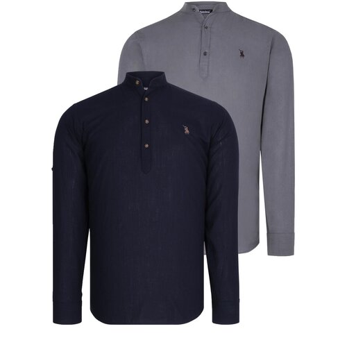 Dewberry DOUBLE SET G783 JUDGE COLLAR SHIRT-NAVY - ANTHRACITE Cijene
