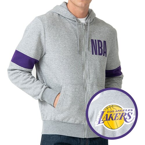 New Era mu&amp;scaron;ka Los Angeles Lakers zip majica sa kapuljačom Slike
