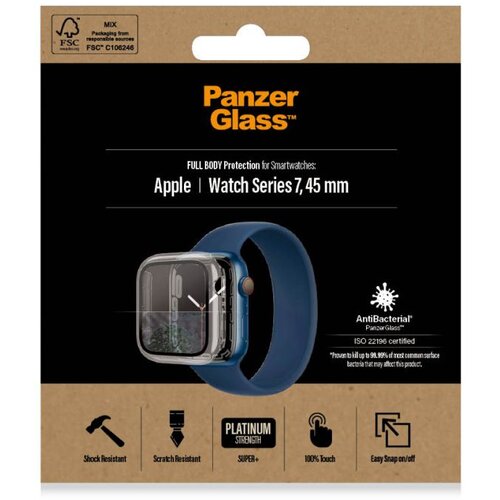PanzerGlass PANZ. OV+ST. APPLE WATCH 7 45 MM AB CLEAR Cene