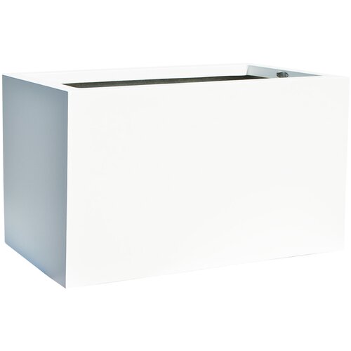 URBAN GARDEN Žardinjera Cubo 80 cm bela Slike