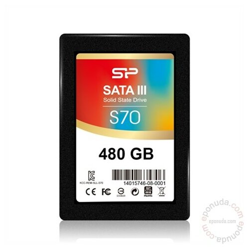 Silicon Power 480GB S70 SP480GBSS3S70S25 SSD Slike