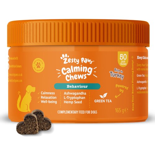 Zesty Paws Calming Chews puretina - 2 x 50 tableta za žvakanje Slike