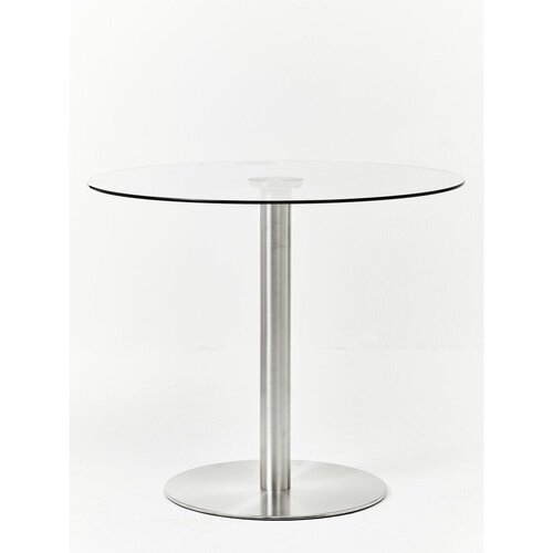 Premier Housewares Okrogla jedilna miza s stekleno mizno plo&amp;scaron;čo &amp;oslash; 90 cm Metropolitan &amp;ndash; Slike