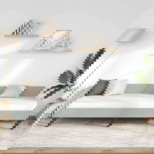 vidaXL Krevetni okvir sa kutnim dizajnom Svjetlosiva 100 x 200 cm Cene