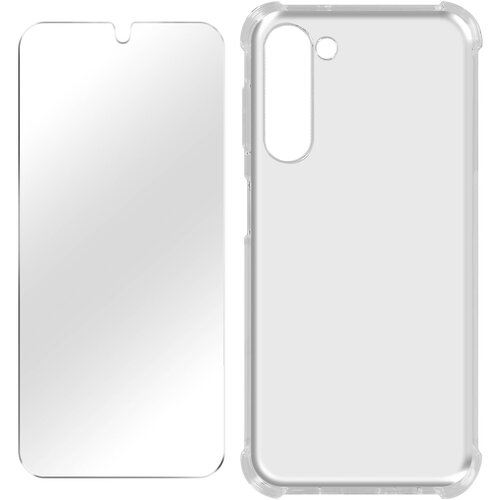 AVIZAR Ovitek iz kaljenega stekla, odporen na udarce, za Samsung S23 Plus, paket Premium, (20669923) Cene