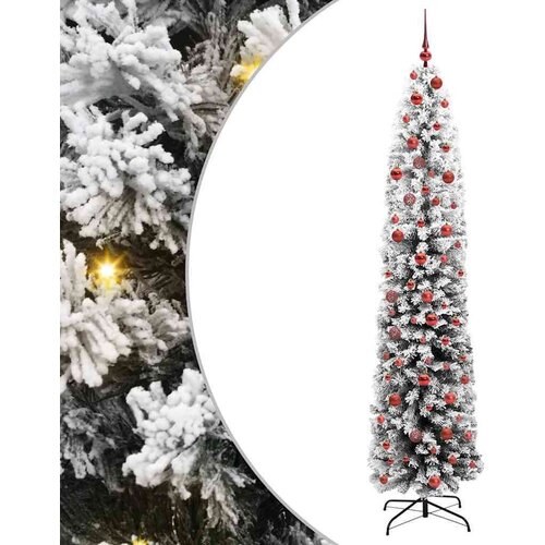 vidaXL Umestno božično drevo Zelena 210 cm PVC in Jeklo in Plastika Cene