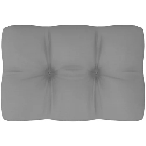 Jastuk za sofu od paleta sivi 60 x 40 x 10 cm