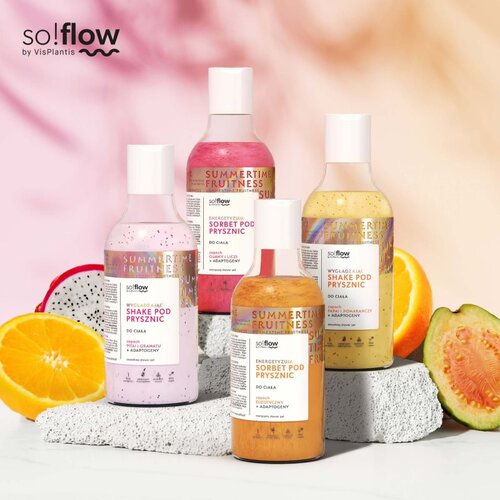 SoFlow Smoothing Shower Shake gel za prhanje za vse tipe kože Papaya &amp;amp; Orange 400 ml Slike