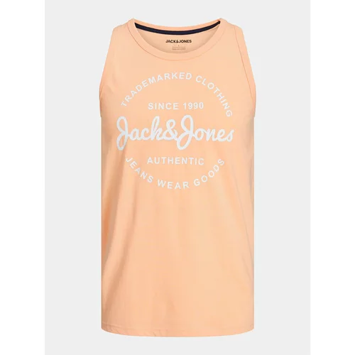 Jack & Jones Majica brez rokavov Jjforest 12248622 Oranžna Standard Fit