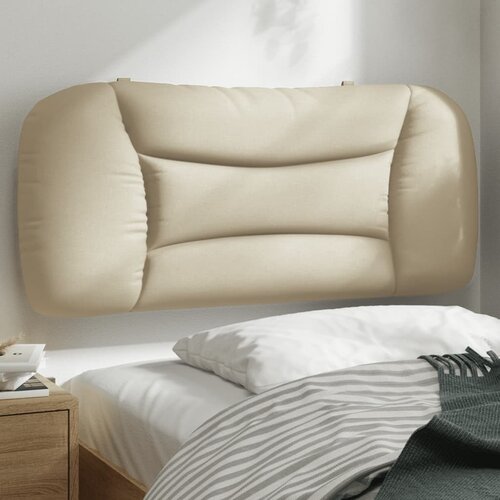 vidaXL Vzglavna stranica krem 90 cm blago Cene