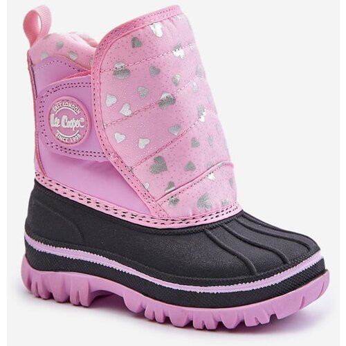 Lee Cooper Children's Velcro Snow Boots Pink Cene