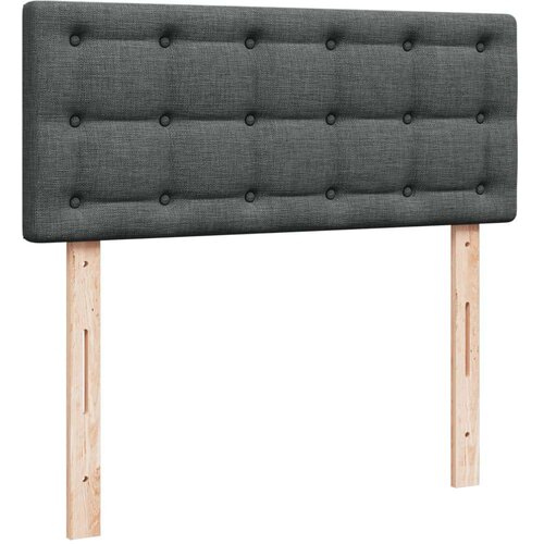 VidaXL Krevet box spring s madracem tamnosivi 120 x 190 cm tkanina Slike