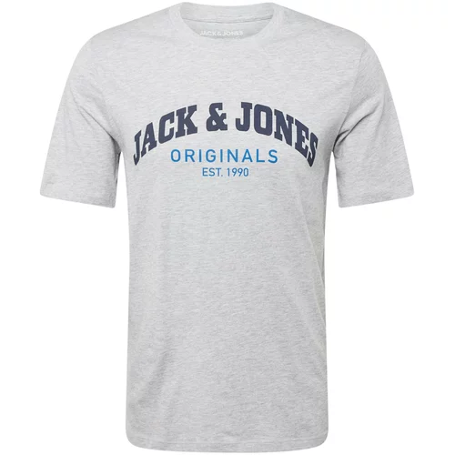 Jack & Jones Majica 'BRAD' modra / mornarska / pegasto siva