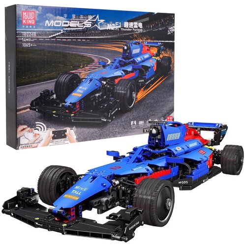 Kockice za slaganje Bolid F1 sa 1065 elemenata - plavi Cene