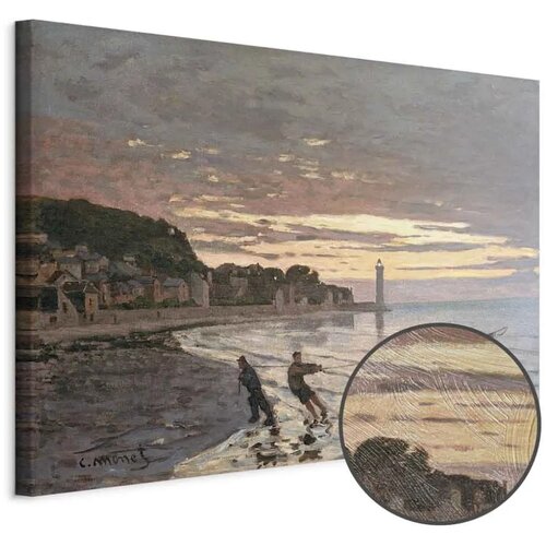  Slika - Claude Monet &ndash; Hauling a Boat Ashore  Honfleur 120x80 Premium Print Cijene