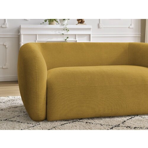 Bobochic Paris Rumena sedežna garnitura iz &amp;scaron;enilje 160 cm Celine &amp;ndash; Slike