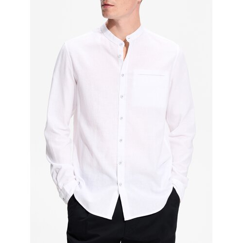 Reserved Ko&scaron;ulja slim fit od lana - bijela Cijene