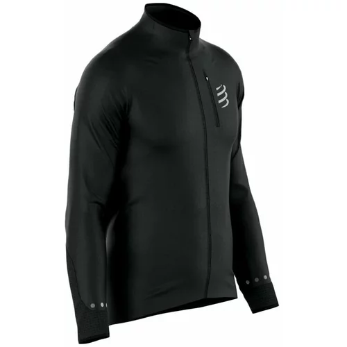 Compressport Hurricane Windproof Jacket M Black XL Tekaška jakna