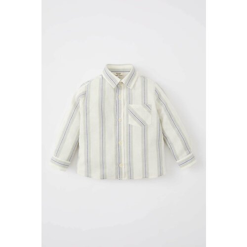 Defacto Baby Boy Long Sleeve Striped Shirt Slike
