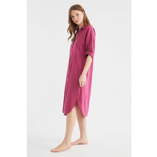 Trendyol Haljina za plavu šljivu Tamno crvena | pink Slike